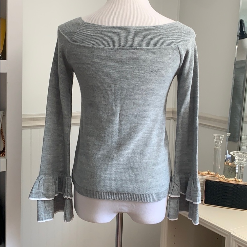 Ruffle Cuff Lightweight Sweater Y2K - Picture 9 of 10